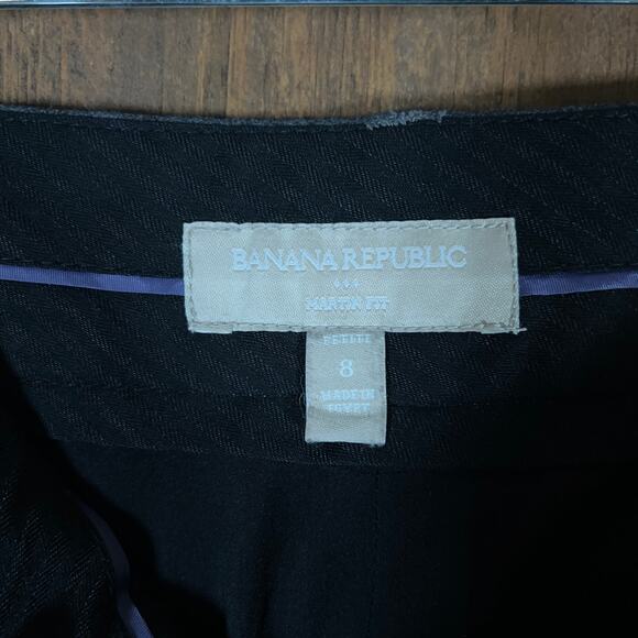 Banana Republic Women Pants Charcoal Gray Martin Fit Lined Wool Blend Stretch 8P - Picture 5 of 12